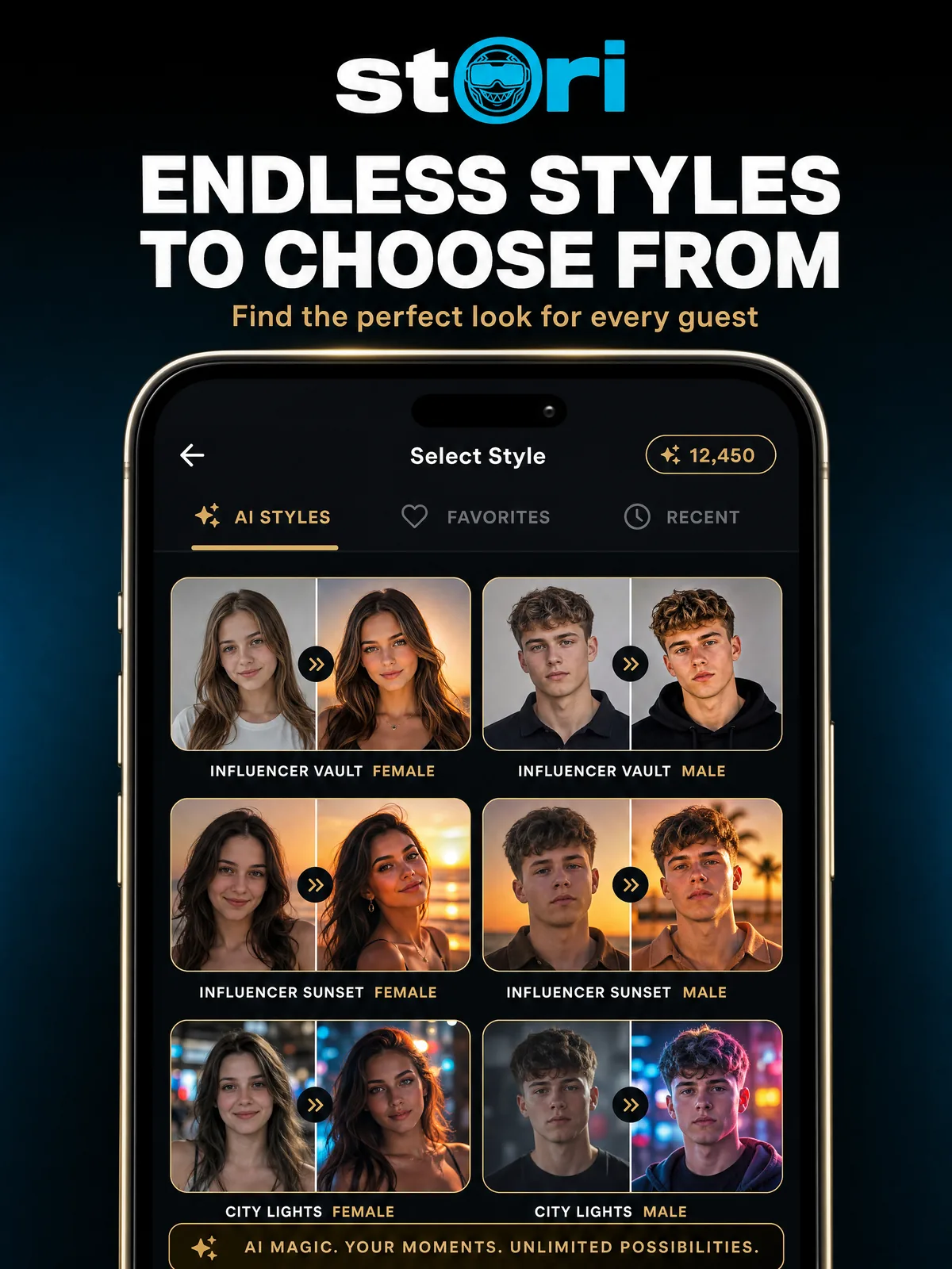 Endless styles to choose from.